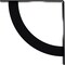 Ekena Millwork Bulwark Steel Bracket, Powder Coated Black 2"W x 16"D x 16"H BKTM02X16X16BUPBL - alternate 5